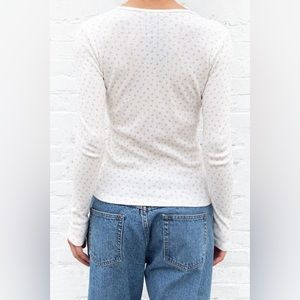 Brandy Melville Leah Floral baby tee